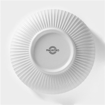 Миска фарфоровая Magistro Line, 1.3 л, d=17.5 см, белая