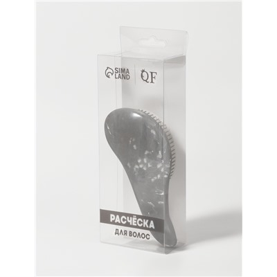 Расчёска массажная, 14.5×6(±1)см, PVC коробка, серая