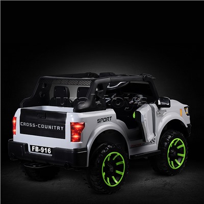 Электромобиль детский "Крутой внедорожник" (цвет серый)