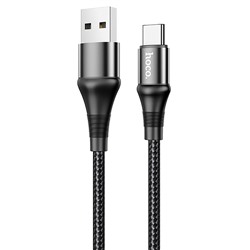 Кабель USB - Type-C Hoco X50 Excellent 15W 100см 3A  (black)
