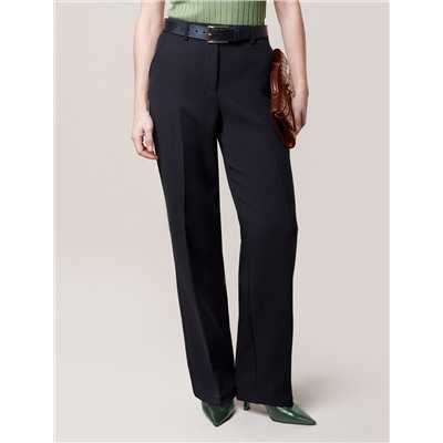 Прямые брюки из супер-плотной эластичной поливискозы