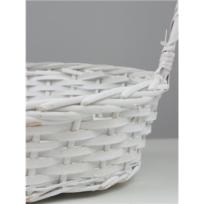 Корзина плетёная Diamond, ива, белый