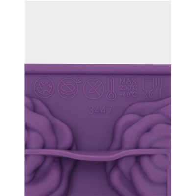 Форма для кондитерских украшений Доляна «Розочки», силикон, 20.7×14.3×1.3 см, 12 ячеек, МИКС