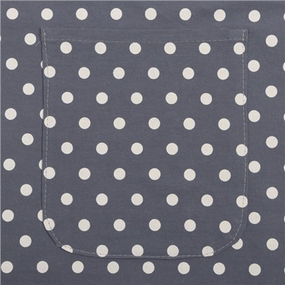 Фартук «Этель. Горошек», серый, 78×80 см, 100% п/э