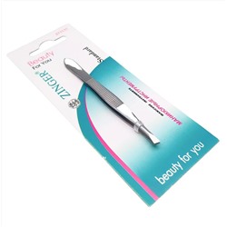 Zinger Пинцет для бровей скошенный / Standard 86012 M, 88 мм, серебристый матовый 81