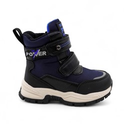 Ботинки мембранные на меху В6672-2 синие