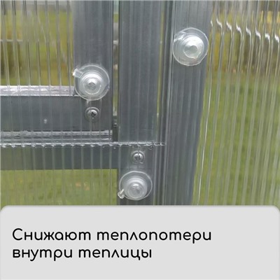 Термошайба мини из поликарбоната, d=30 мм, УФ-защита, прозрачная, набор 50 шт.