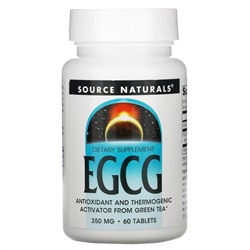 Source Naturals, EGCG, 350 мг, 60 таблеток