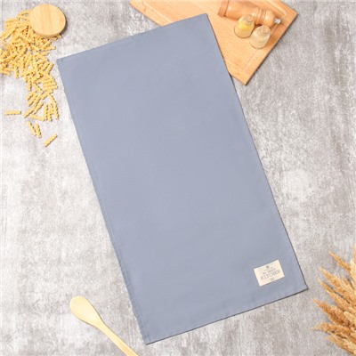 Полотенце «Этель» Kitchen, 40×70 см, серое, 100% хлопок, саржа 220 г/м²