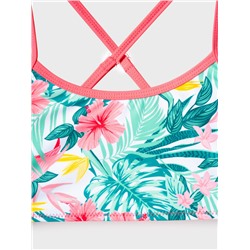 Комплект трикотажный для девочек: купальный костюм, юбка