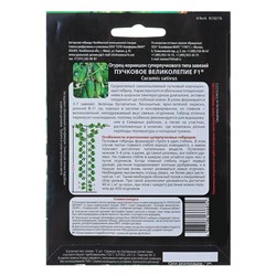 Семена огурец «Пучковое великолепие F1», скороспелый, пучковый, партенокарпический, 5 шт.