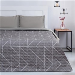 Покрывало «Этель» 2 сп Grey haze, 180×210±5 см, микрофибра