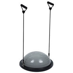 Полусфера BOSU гимнастическая ONLYTOP, с насосом, 46×20 см, серая