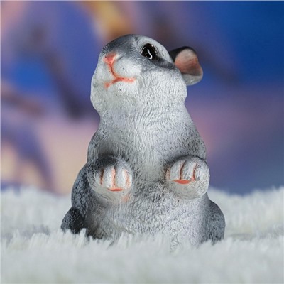 Садовая фигура из полистоуна «Кролик», 12.5×8×9 см