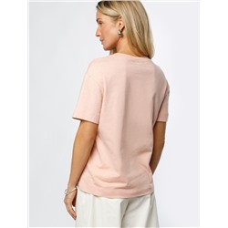 Футболка из фактурного полотна с авторским принтом