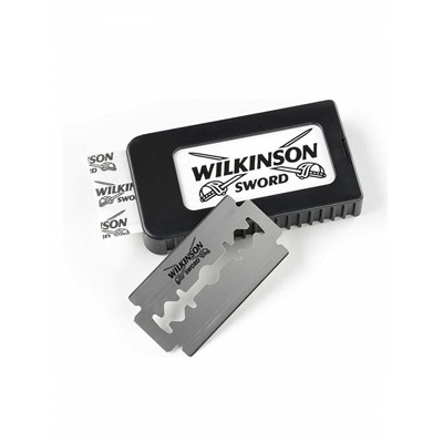 Лезвия для бритья классические двусторонние Wilkinson Sword Classic 10шт. (1X10шт. =10 лезвий) на блистере (Pillar Box.)
