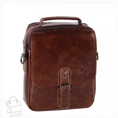 Сумка мужская кожаная 99887Z brown Zinimsk