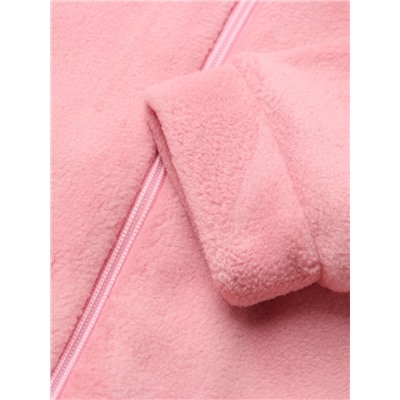 Толстовка флисовая детская MINAKU: Fleece Soft, розовая, рост 110 см