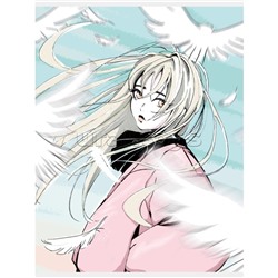 Тетрадь 60л. клетка "Ветер перемен" скрепка. А4 обл: мел.карт. глянцевая ламинация