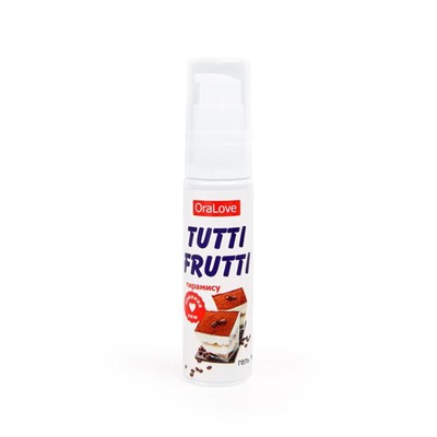 Гель-смазка TUTTI-FRUTTI OraLove Тирамису, на водной основе, съедобная, 30 мл