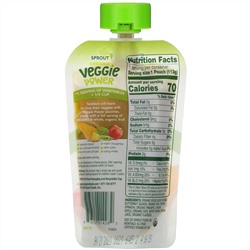 Sprout Organic, Veggie Power, Green Veggies with Pineapple & Apple, 4 oz (113 g)