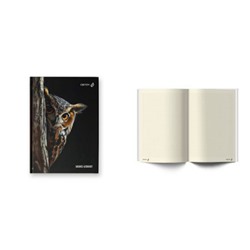 Бизнес-блокнот А5  64л клетка французская "Сова - мудрая голова" 01673 (ББ246) SVETOCH