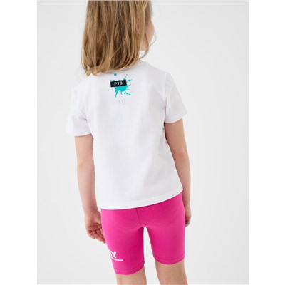 Брюки трикотажные для девочек (легинсы укороченные), 2 пары в комплекте