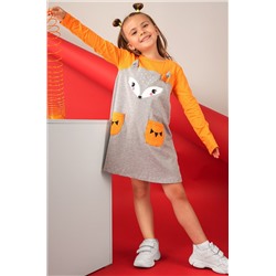 Хлопковое платье для девочки Happyfox