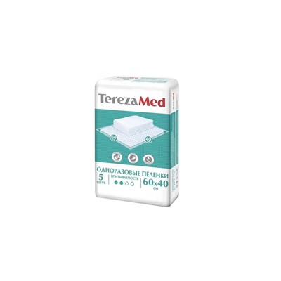 TEREZA MED Пеленки одноразовые 60x40 5шт