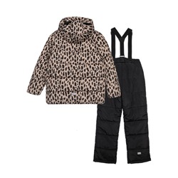 Комплект текстильный с полиуретановым покрытием для девочек: куртка, полукомбинезон