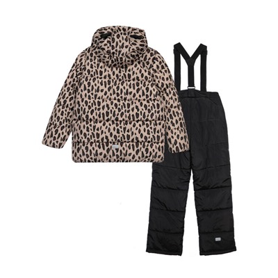 Комплект текстильный с полиуретановым покрытием для девочек: куртка, полукомбинезон
