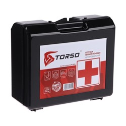 Автомобильная аптечка первой помощи TORSO,дорожная, новый состав, ГОСТ 2024, по приказу 260н
