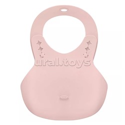 Нагрудник детский 280х216х50мм (Светло-розовый)
