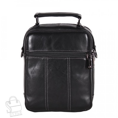 Сумка мужская кожаная 22666Z black Zinimsk