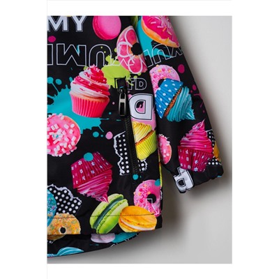 Куртка текстильная с полиуретановым покрытием для девочек (ветровка) PLAYTODAY, 1240322