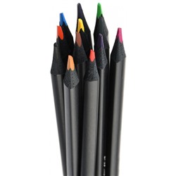 Карандаши 12цв трехгранные Blackwood супермягкие черное дерево AF03-051-12 ARTформат