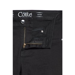 Высокая посадка CONTE CON-96 Моделирующие черные джинсы с высокой посадкой