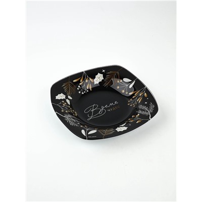 Тарелка суповая новогодняя «Чудесное время», 20×20 см