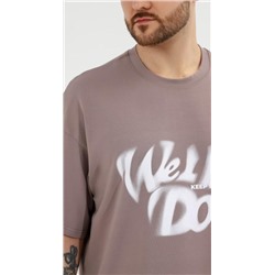 Фуфайка (футболка) мужская Леон-4 (Бежевый)