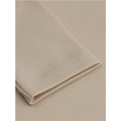 Футболка с длинным рукавом SL HOME, рост 74-80 см, бежевая