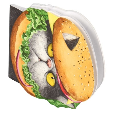 Блокнот фигурный 120х117 мм 30л без линовки "ВКУСНЫЙ КОТ" 63036 Феникс