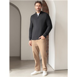 Джемпер двуслойной вязки из мягкой пряжи с хлопком