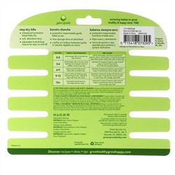 Green Sprouts, Stay-dry Infant Bibs, 3-12 Months, Aqua, 10 Pack