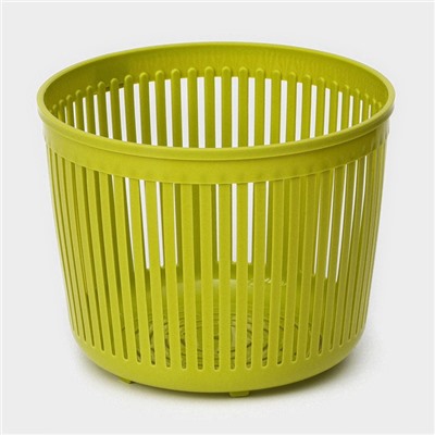 Центрифуга для сушки зелени Доляна Fresh cook, 2 л, пластик, белая, зелёная