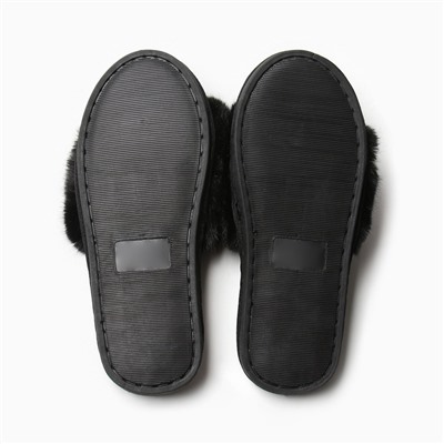 Тапочки женские с открытым носом LoveLife, размер 41-42, чёрные