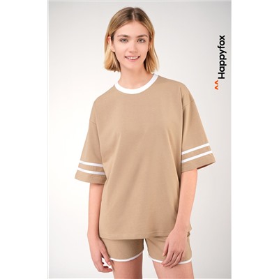 Женский костюм оверсайз из хлопка Happyfox