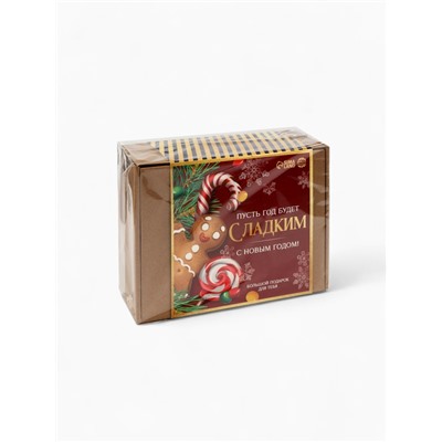 Подарочный набор новогодний гифтбокс «Пусть год будет сладким»