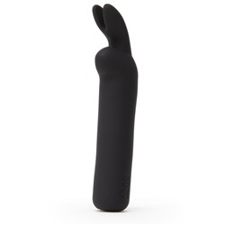 Черная вибропуля с ушками Rechargeable Rabbit Ears Bullet Vibrator