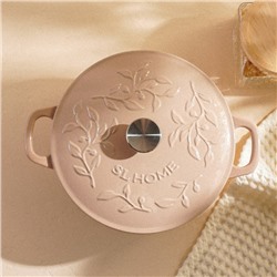 Казан SL Home, d=25, h=10.5, с эмалированным покрытием, чугун, розовый