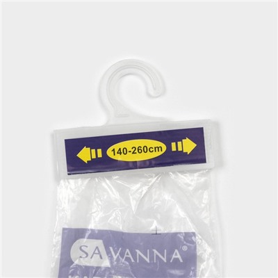 Карниз для ванной SAVANNA, телескопический, 140-260 см, чёрный